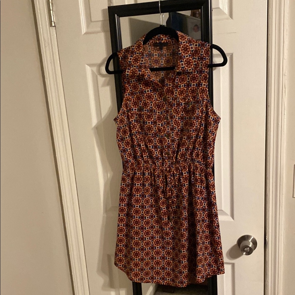 Stylish Sleeveless Patterned Dress